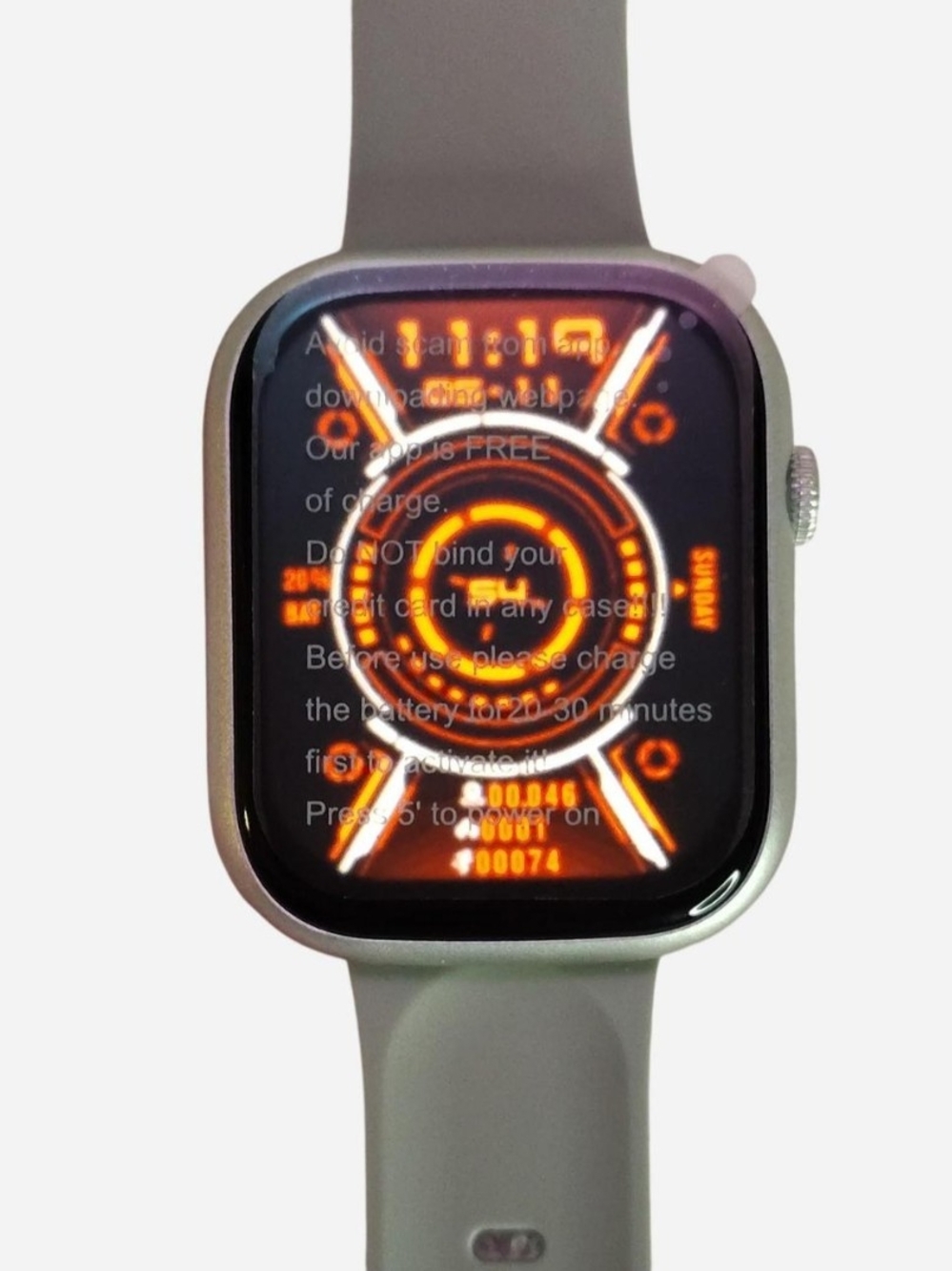 Gray Smartwatch with Heart Rate & Activity Tracking